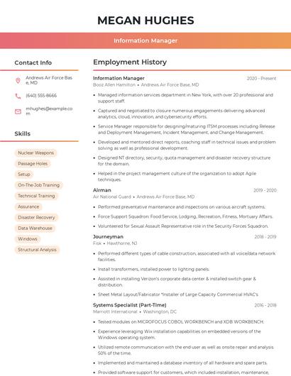 Resume example 3