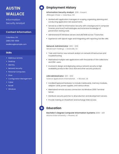 Resume example 5