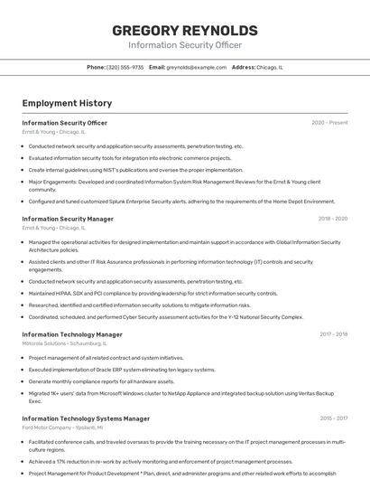 Resume example 2