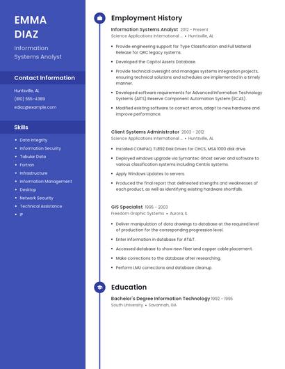 Resume example 5