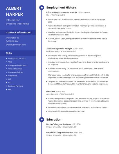 Resume example 5