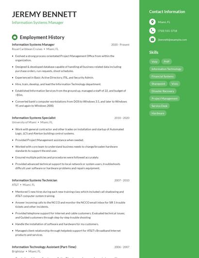 Resume example 4