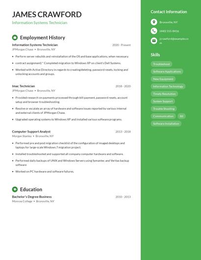 Resume example 4