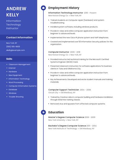 Resume example 5