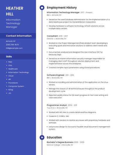 Resume example 5