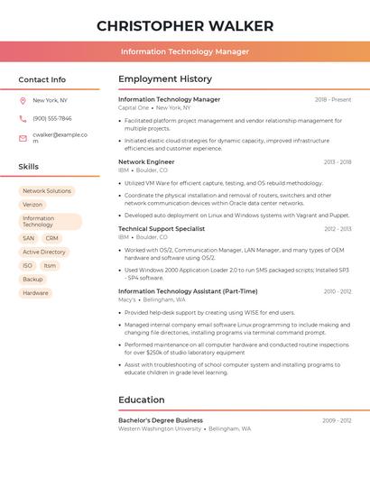 Resume example 3