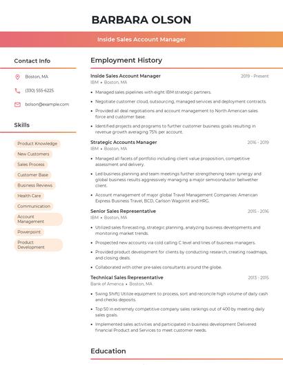Resume example 3