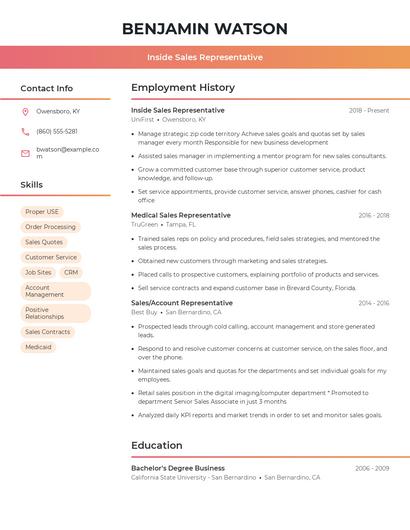 Resume example 3