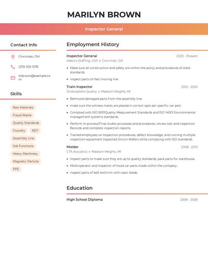 Resume example 3