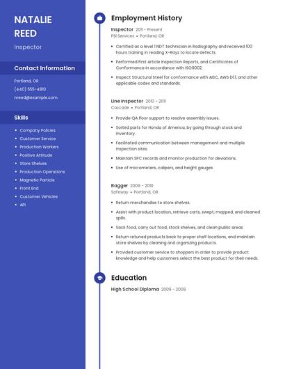 Resume example 4