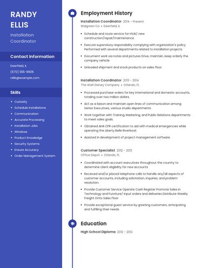Resume example 5