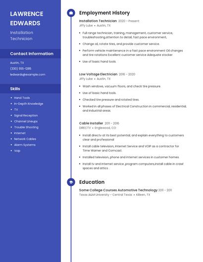 Resume example 4
