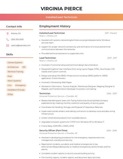 Resume example 3