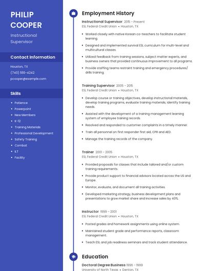 Resume example 5