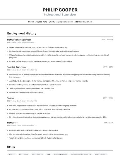 Resume example 2
