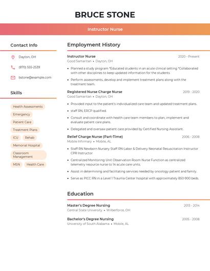 Resume example 3