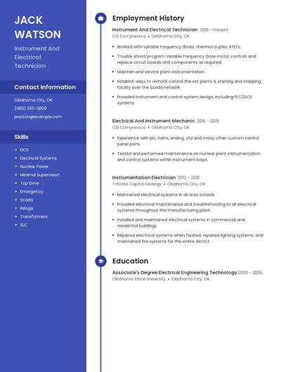 Resume example 5