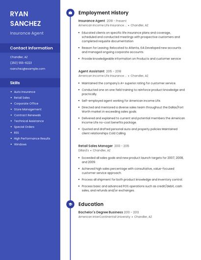 Resume example 5