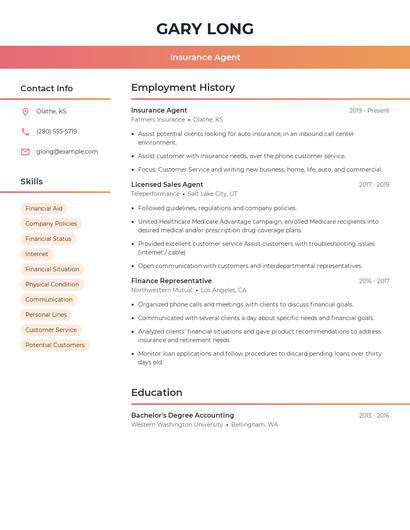 Resume example 3