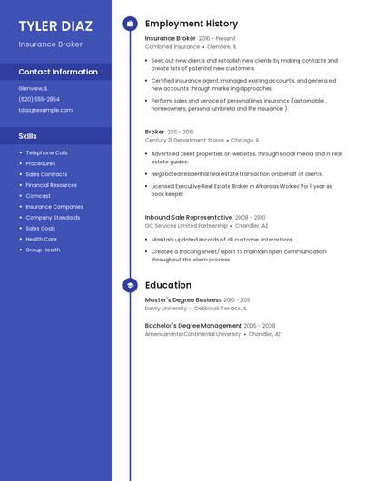 Resume example 5