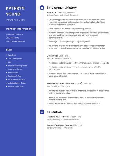 Resume example 5