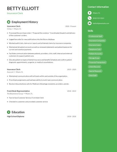 Resume example 4