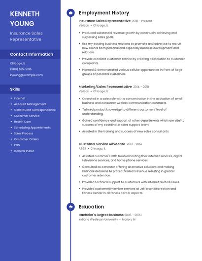 Resume example 4