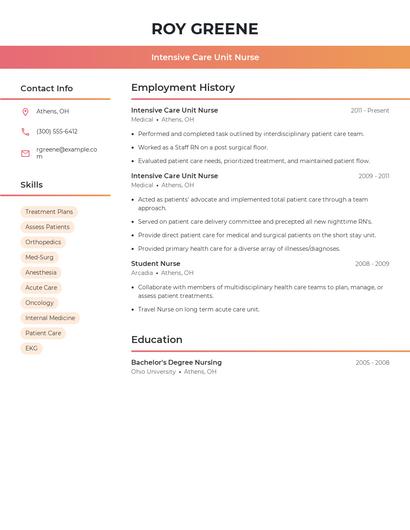 Resume example 3
