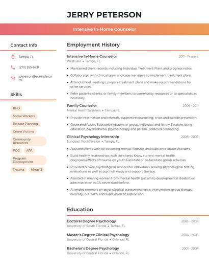 Resume example 3