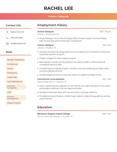 Resume example 3