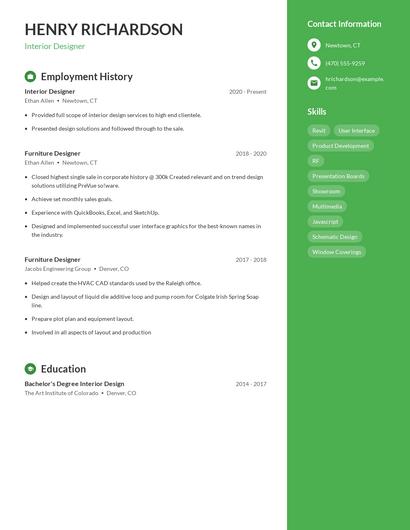 Resume example 5