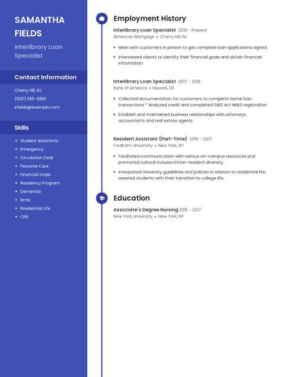 Interlibrary Loan Specialist Resume