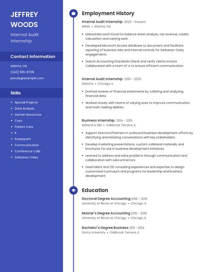 Resume example 4