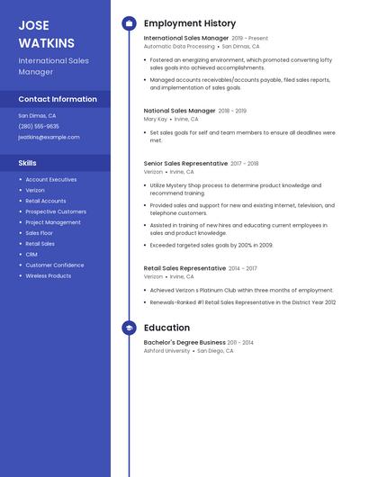 Resume example 5