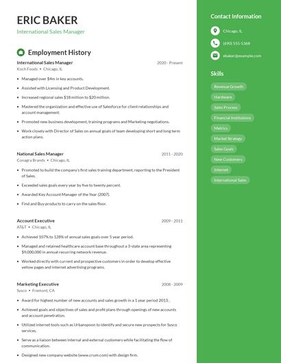 Resume example 4