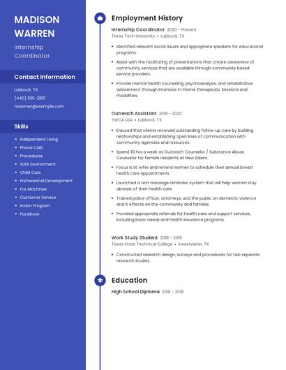 Resume example 5