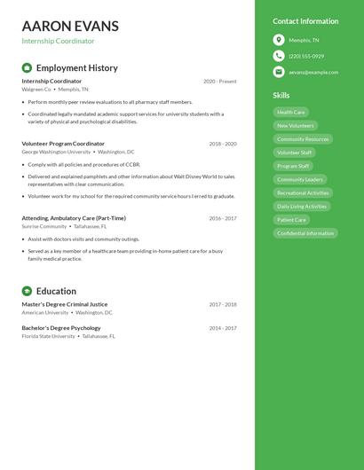 Resume example 4