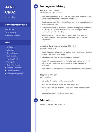 Resume example 5