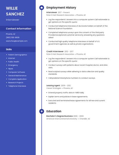 Resume example 4