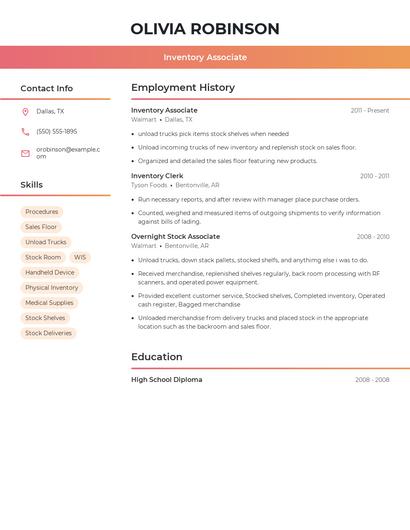 Resume example 3