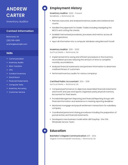 Resume example 5