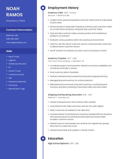 Resume example 5