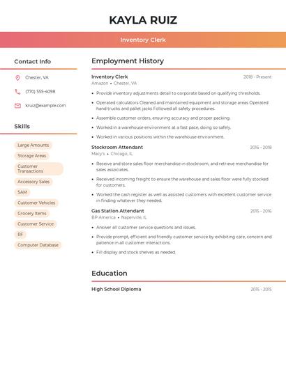 Resume example 3