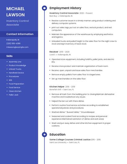 Resume example 4
