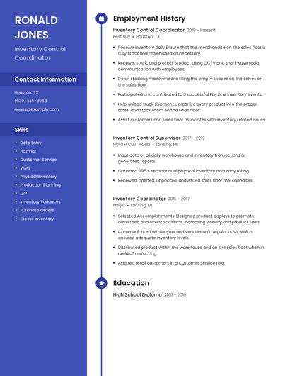 Resume example 5