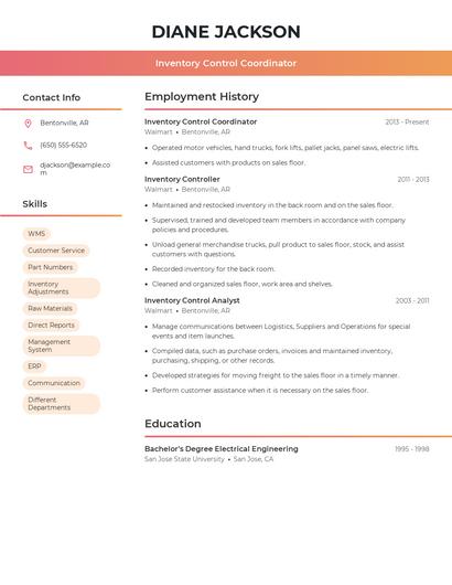 Resume example 3