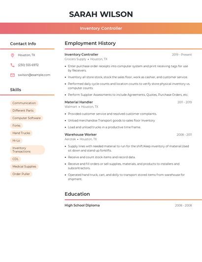 Resume example 3