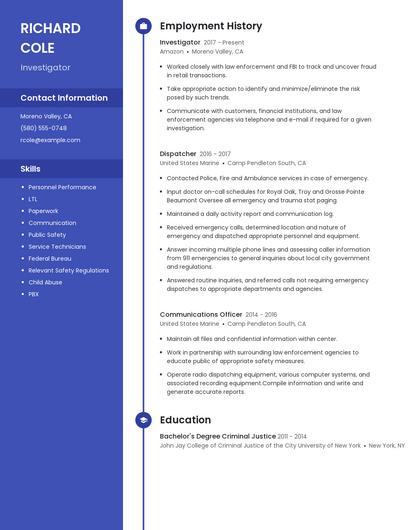 Resume example 5