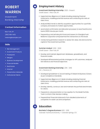 Resume example 5