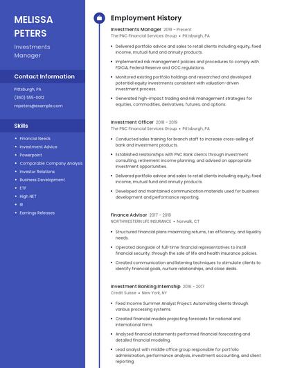 Resume example 4